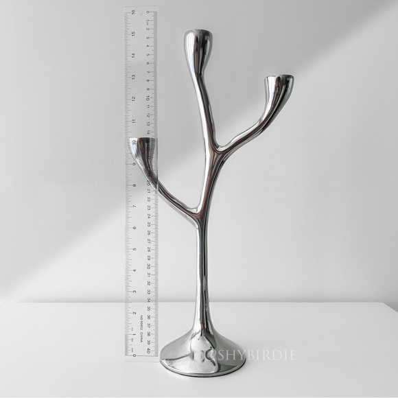 NEW Artisan Crafted Metal Tree Branch Candelabra - Picture 5 of 10